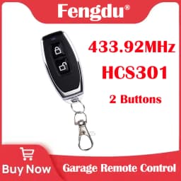 433.92MHZ Wireless RF 2 /4 Buttons HCS301 Rolling Code Garage Door Control Duplicator Remote Control Gate Opener