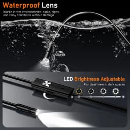 Industrail Endoscope Type-C Video Camera 8mm/5.5mm USB-C Waterproof LEDs Pipe Inspection Borescope for IOS iphone Android Phones