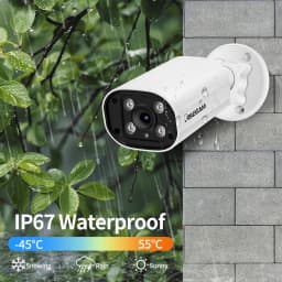 ASECAM 8MP POE IP Camera 4K 15fps Outdoor Hunman Detection CCTV 4MP Audio Onvif Dual Light Video Surveillance Security