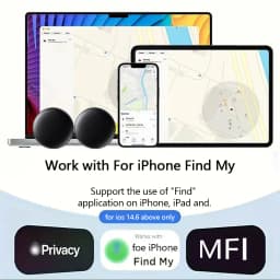 4-Pack IOS GPS Smart Tag for Apple Find My Tracker Kits with Strong Magnetic Suction Silicone Shell Anti-loss for Skateboard Car