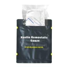 Hemostatic Kaolin Gauze Combat Emergency Trauma Z-Fold Soluble for Ifak Tactical First Aid Kit Wound Dressing Edc Kit First Aid