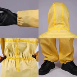 One Piece Chemical Protective Clothing Work Coverall Hazardous Chemical Liquid Sulfuric Acid And Alkali Resistant Protection
