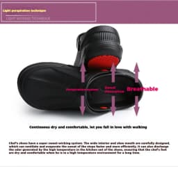 Chef's Shoes Are Non-Slip, Waterproof, Oil-Proof, Soft-Soled, Lightweight, Wear-Resistant Work Shoes, Kitchen Shoes, Hotel Kitchen Toe-Toe Slippers for Men
