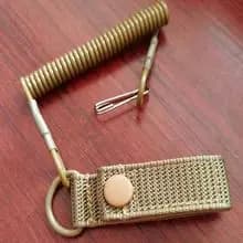 Elastic Tactical Lanyard Rope, Anti-Lost, Military, Spring, Safety Gun Strap, Keychain, Chain, Flashlight, Hunting Accessories