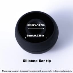 HUAK 4 Pairs Silicone Replacement Ear Plugs Soft Earbuds Cap in Ear Headphone Eartip L M S XS Noise Reduction