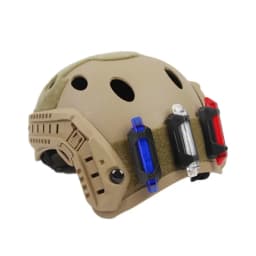 VULPO USB Rechargeable Tactical Helmet Signal Light Cycling Warning Light Airsoft Hunting Lifesaving Lamp