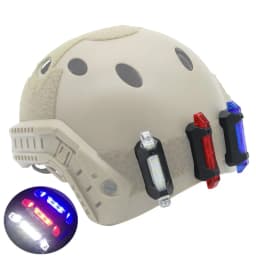 VULPO USB Rechargeable Tactical Helmet Signal Light Cycling Warning Light Airsoft Hunting Lifesaving Lamp