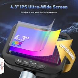 360° Articulating Borescope 6.2mm IP67 Waterproof Probe 4 Ways IPS Automotive Endoscope Inspection Camera