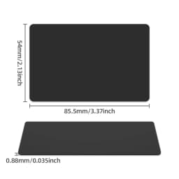 NFC215 Black Cards Rewritable NFC NT-AG215 PVC Cards Blank Easy Convenient Programmable NFC Business Card Chip 504Bytes