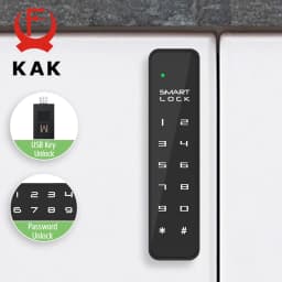 KAK Password Lock Drawer Lock Anti-theft Mini Code Locker Wardrobe Gym Cabinet Electric Smart Door Lock File Cabinet Hardware