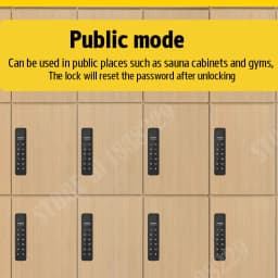 KAK Password Lock Drawer Lock Anti-theft Mini Code Locker Wardrobe Gym Cabinet Electric Smart Door Lock File Cabinet Hardware