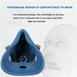 Reusable Respirator Half Facepiece 7503 7502 7501 NIOSH Cool Flow Valve For Chemical Handling Painting