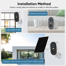 LS VISION 4G Battery Cameras With Adjustable Bracket Wireless Wifi Outdoor 2K Motion Detection Indoor Smart Home Camera Cctv Ip