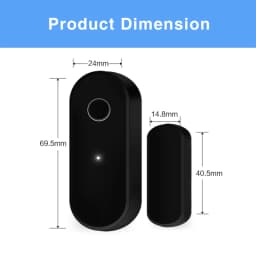 Tuya Zigbee Door Open Detector Window Illegal Intrusion Automated Linkage Sensor Smart Life APP Real-time Monitor Need Gateway