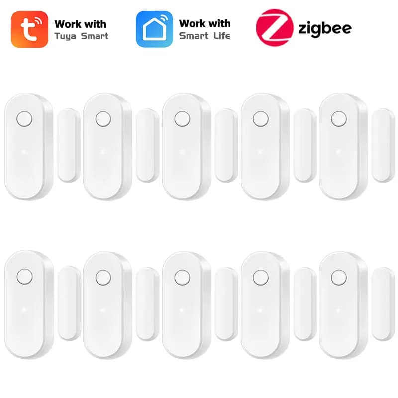 Tuya Zigbee Door Open Detector Window Illegal Intrusion Automated Linkage Sensor Smart Life APP Real-time Monitor Need Gateway