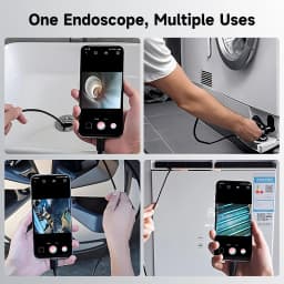 Type-C Endoscope HD1080P 3in1 Micro USB Single Dual Camera for IOS iphone Android Phone Waterproof LED Pipe Inspection Borescope