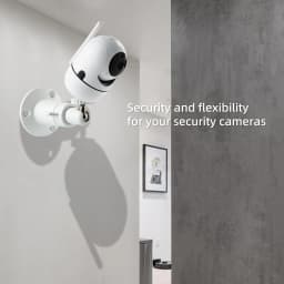 Wall-Mounted Bracket, Compatible with Circular Adhesive Cams and Circular Indoor Cameras, Adjustable Mounting Bracket, Suitable for Arlo, Arlo Pro 2 3, Arlo Ultra Cctv Cameras and Compatible Cameras with 1/4 Screw Head