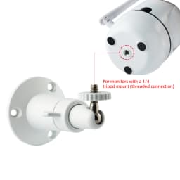 Wall-Mounted Bracket, Compatible with Circular Adhesive Cams and Circular Indoor Cameras, Adjustable Mounting Bracket, Suitable for Arlo, Arlo Pro 2 3, Arlo Ultra Cctv Cameras and Compatible Cameras with 1/4 Screw Head