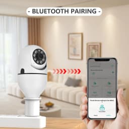 E27 Bulb WiFi Camera PTZ Night Vision Full-Color HD Automatic Tracking CCTV Baby Monitor 1080P Security Camera ICSEE XMEYEY