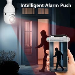E27 Bulb WiFi Camera PTZ Night Vision Full-Color HD Automatic Tracking CCTV Baby Monitor 1080P Security Camera ICSEE XMEYEY