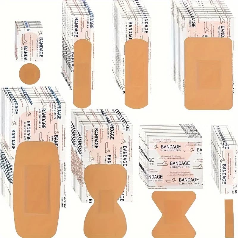 40pcsPE adhesive protectors, multi-functional breathable protectors for wound care, various styles including knuckle wound care