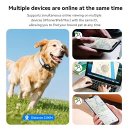 HOCO Smart Tag GPS Tracker For Pets Dog Cat Support Work For Find My App Anti-Lost Finder Device Locator Pet Collar Type Design