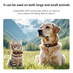 HOCO Smart Tag GPS Tracker For Pets Dog Cat Support Work For Find My App Anti-Lost Finder Device Locator Pet Collar Type Design