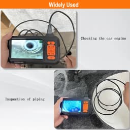 2-100m Detachable Borescope Single&Dual 8mm Camera 1080P HD with 4.3'' Screen IP67 Endoscope Inspection Camera for Piping Engine