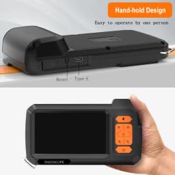 2-100m Detachable Borescope Single&Dual 8mm Camera 1080P HD with 4.3'' Screen IP67 Endoscope Inspection Camera for Piping Engine
