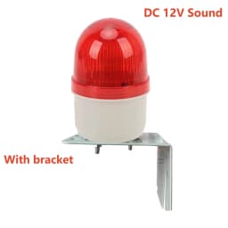 Universal 12V 24V 220V Outdoor LED Signal Alarm Light Strobe Flashing Light Wall Mount Emergency Warning Lamp for Gate Opener