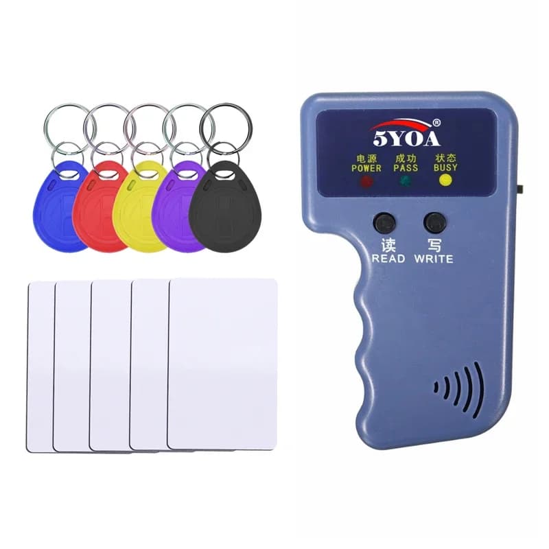 5YOA RFID Copier Writer Handheld 125KHz Read EM4100 TK4100 Duplicator Programmer Reader EM4305 T5577 Rewritable ID Keyfobs Cards