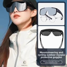 Myopia-Friendly Outdoor Cycling Sunglasses Polarized Oversleeve Goggles for Biking & Mountaineering Windproof Sports Eyewear