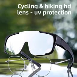 Myopia-Friendly Outdoor Cycling Sunglasses Polarized Oversleeve Goggles for Biking & Mountaineering Windproof Sports Eyewear