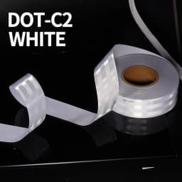 450/250/50CM DOT-C2 Reflective Car Stickers Outdoor Waterproof Warning Tapes White Red Blue Yellow PET Reflectors Safety Strip