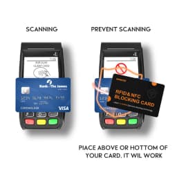 2/4PCS Ultra Thin RFID Blocking Card to Protect Your Credit Card Anti-Theft Label Bank Card Protection Badge Signal Isolation