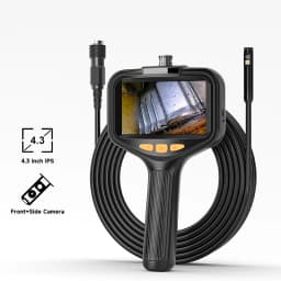 4.3'' Industrial Endoscope Camera 1080P HD 50m Rigid Cable Hand-held Waterproof Borescope Camera Split Design Check Car Sewer