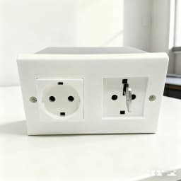 1PC European-Style Socket Diversion Safe with Vintage Key Steel Security Casing Extra-Large Hidden Drawer for Home Office