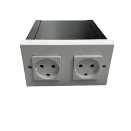 1PC European-Style Socket Diversion Safe with Vintage Key Steel Security Casing Extra-Large Hidden Drawer for Home Office