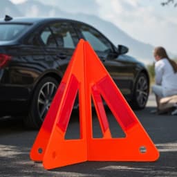 Car Emergency Breakdown Warning Triangle Reflective Safety Hazard Car Tripod Foldable Stop Sign Reflector Cars Stop Sign