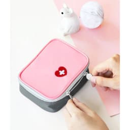Mini Home First Aid Kit Multi-functional Storage Bag Portable Tablet Storage Large Capacity and Multiple Compartments