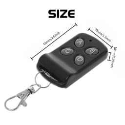 433Mhz RF Garage Door Remote Control Duplicator 4 Keys Fixed Code Grabber Clone Gate Key Fob Command Hand Transmitter