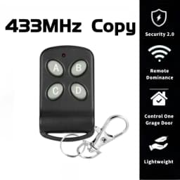 433Mhz RF Garage Door Remote Control Duplicator 4 Keys Fixed Code Grabber Clone Gate Key Fob Command Hand Transmitter