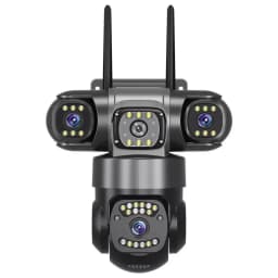 12MP 6K Triple Lenses WiFi IP Camera Outdoor Triple Screens Weatherproof Night Vision Home Security CCTV Surveillance Cam