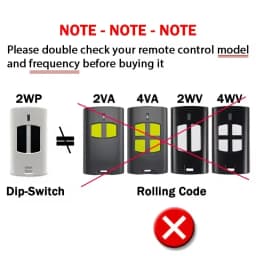 BENINCA TO GO WP Garage Door Opener TO.GO 2WP 4WP 2 Buttons Garage Door Remote Control Command 433.92MHz Fixed Code Duplicator