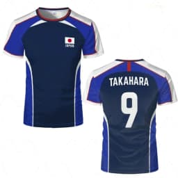 Anime Captain Tsubasa Japanese Flag Jersey Breathable Quick-drying Sports T-shirt For Men And Women fitness clothing Tops Gifts