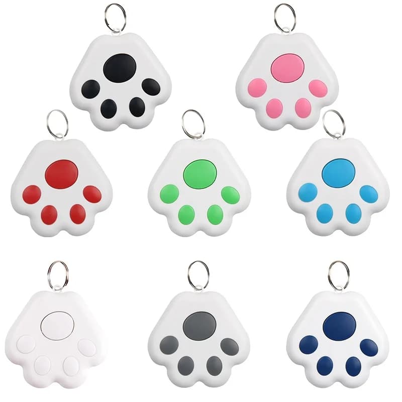 Mini Smart GPS Bluetooth Tracker Anti-Lost Device Dog Paw Shape Pet Kids Bag Wallet Wireless Tracking Smart Locator Accessories