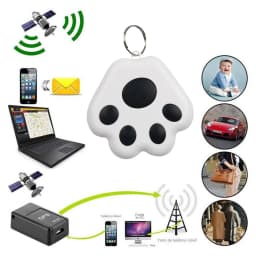 Mini Smart GPS Bluetooth Tracker Anti-Lost Device Dog Paw Shape Pet Kids Bag Wallet Wireless Tracking Smart Locator Accessories
