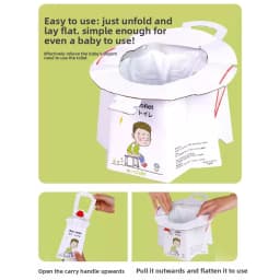 Disposable Portable Travel Potty Kids Toddler Seat Folding Lightweight Training Toilet Compact Baby Car Emergency Urinal Box