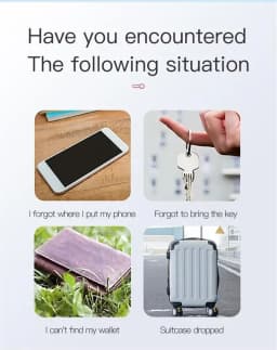 Mini GPS Tracker Bluetooth 5.0 Pet Elderly Kids Wallet Tracking Smart Finder Locator Car Locator For IOS Android New 2026