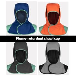 Portable Welding Men's Fully Protective Welding Cap Washable Breathable Welding Neck Sleeve Flame Retardant Protection Welders